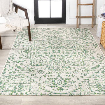 Estrella Bohemian Medallion Textured Weave Indoor/outdoor Area Rug
